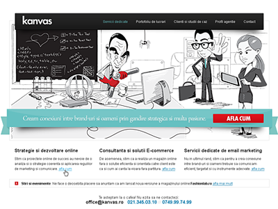 Kanvas Studio illustration kanvas studio red teal ui ux vector website white