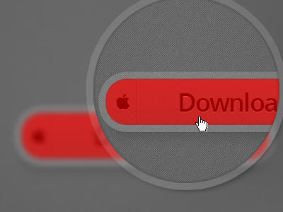Big Red Button apple button download iphone kanvas landing page red simple ui ux wip