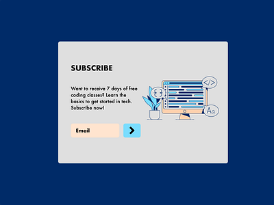 Daily UI 026 - Subscribe