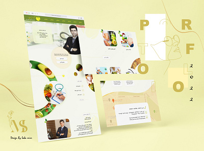 Medical website design diet and nutrition medical branding ui design web designer