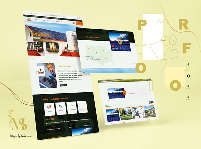 solar pannel web design design ui ui design web design