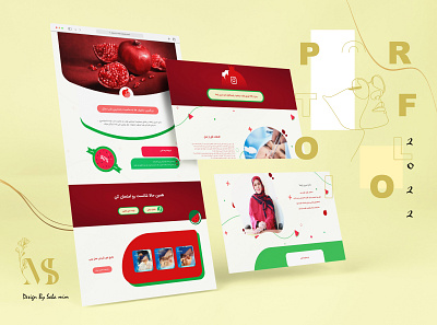 landing yalda ui ui design web design web designer