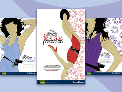 Poster series design female character poster design social campaign typography