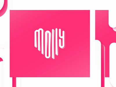Molly + ❤ branding design graphics illustration lettering logo typography vector