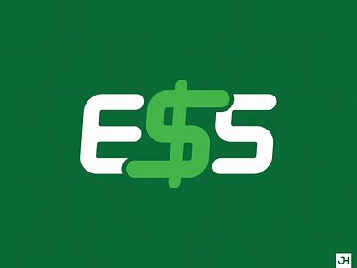 E$S Client Work branding design e$s ess green lettering logo