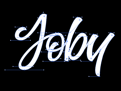 Joby Béziers adobe illustrator bezier bw bézier curves handles lettering type