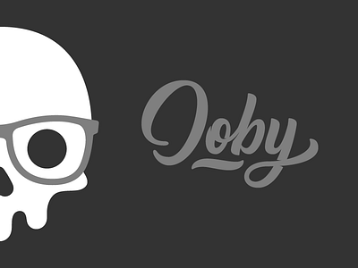 Joby 2017 Branding 2017 branding design glasses joby lettering logo mark skull