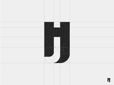jh logo design. (grid)