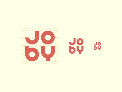Joby bold branding design joby lettering logo type