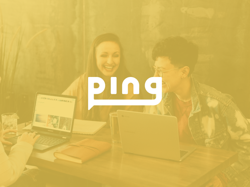 Ping | Day #4 challenge ping text type design branding logo