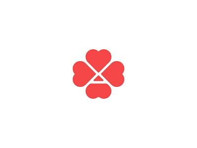 Ace Of Hearts branding design heart logo mark