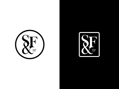 S&F branding design graphics joby lettering logo vector