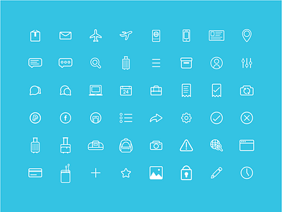 ShipIt Icons icons mobile shipit ui vector visual design