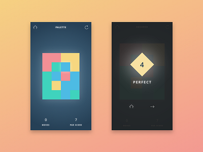 Palette The Game android app mobile game product design ui ux visual design