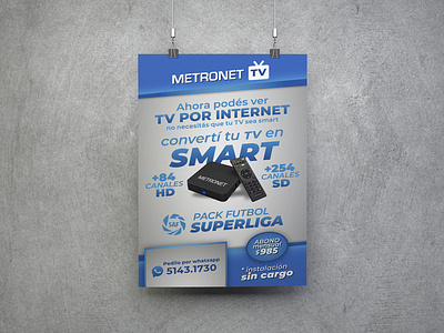 Banner Metronet TV 02 branding design illustration