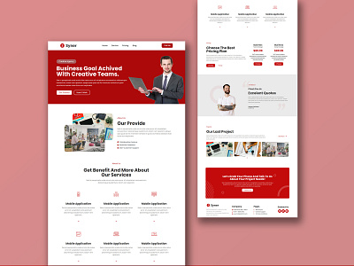 Wordpress Landing Page Design elamentor pro