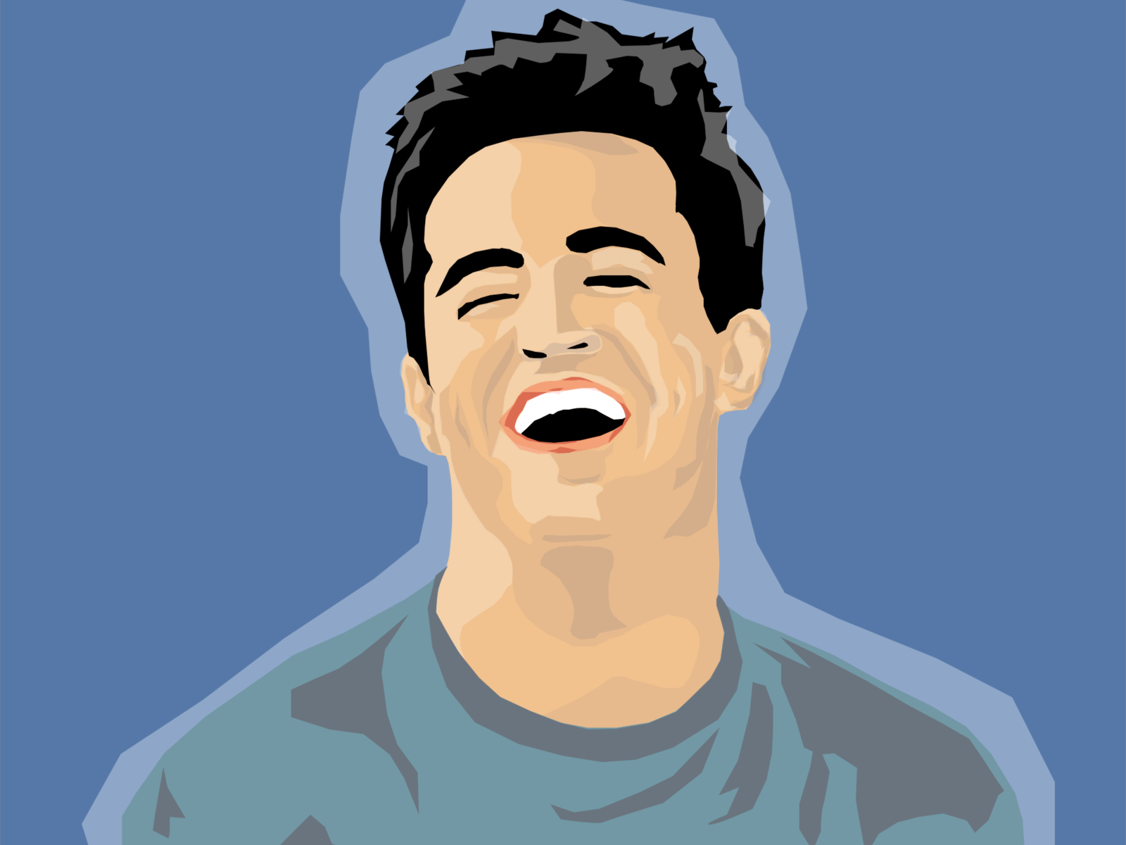 Chandler Bing Portrait Illustration By Arijeet Saha Arno On Dribbble