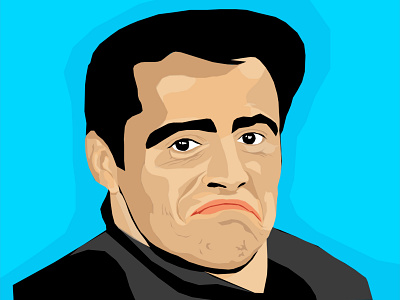 Joey Tribbiani cartoon illustration friends illustration photoshop portrait illustration