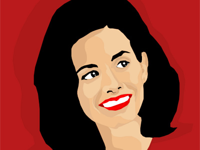 Monica Geller cartoon illustration friends illustration photoshop portrait illustration