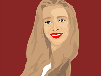 Phoebe Buffay cartoon illustration friends illustration photoshop portrait illustration