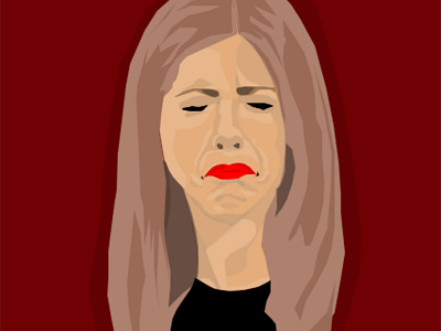 Rachel Green cartoon illustration friends illustration photoshop portrait illustration