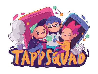 TappSquad android appdevelopment character character design concept design illustration ios vector
