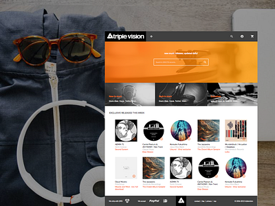 Music Store Redesign Concept concept ecommerce music online redesign shop