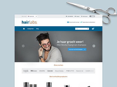 Hairlabs - eCommerce design ecommerce hair magento online shop webshop