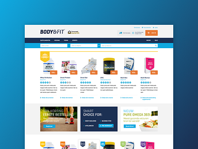 Body & Fit eCommerce redesign body ecommerce fit magento online redesign shop webshop