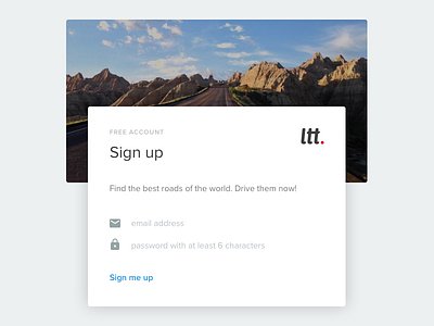 Daily UI 001 - Sign up dailyui sign up