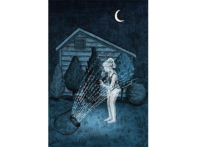 Summer Ghost digital illustration editorial illustration illustration traditional illustration