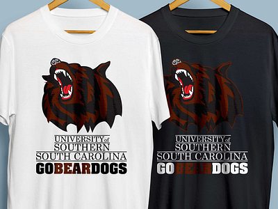 GO BEARDOGS college sports fake sports team logo sports team