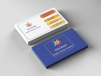 Colorful Business Card branding businesscard design elegant design illustration logo typography