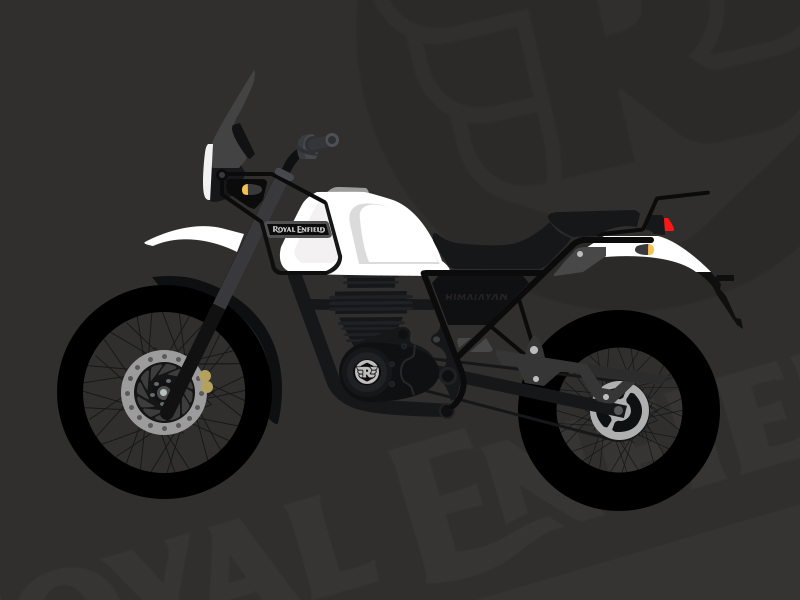 Royal Enfield Himalayan Projects  Photos videos logos illustrations and  branding on Behance