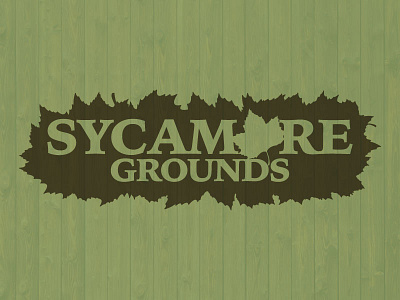 Sycamore Grounds coffee logo design