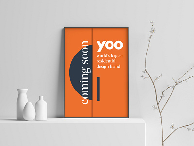 Teaser for YOO blue bright color combinations bright colors design template orange poster poster design teal typography vector