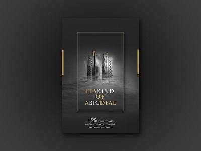 Concept Card Trump advertisement black building concept design dark dark theme flyer flyer design gold luxury magazine ad magazine design minimal minimalistic poster poster design typography