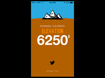 Elevation App Mockup iOS development ios mobile ui