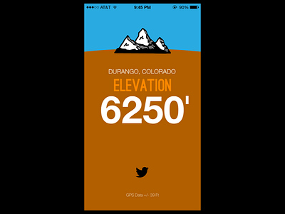 Elevation App Mockup iOS