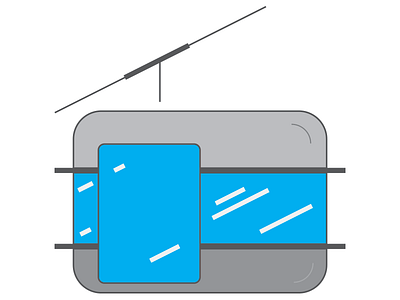 Gondola gondola illustrator mountains ski snow