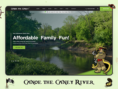 Canoe River css design design graphic design photoshop psd to html web design web development