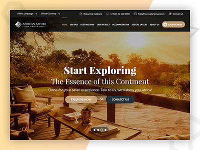 African Safari Group html5 psd to html responsive design