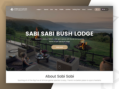 SABI SABI BUSH LODGE css design web design