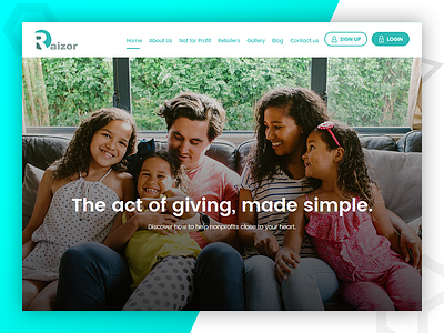 The act of giving, made simple. css design web design