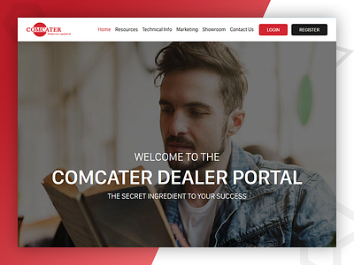 Comcater - Website Design by Pixlogix css html web design web development