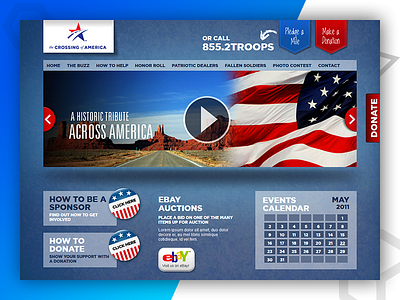 The Crossing of America - Web Design and Developed By Pixlogix graphic design web design web development