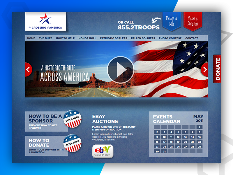The Crossing of America - Web Design and Developed By Pixlogix web development web design graphic design