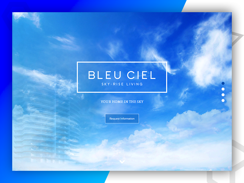 BlEU CIEL web development web design graphic design
