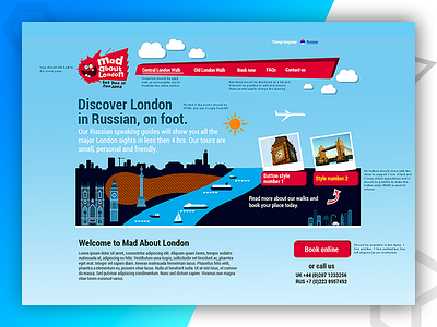 Mad About London graphic design web design web development