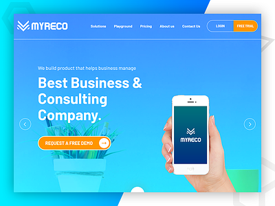 MyReco | Business & Consulting Company css css design graphic design html5 logo design photoshop psd to html responsive design web design web development